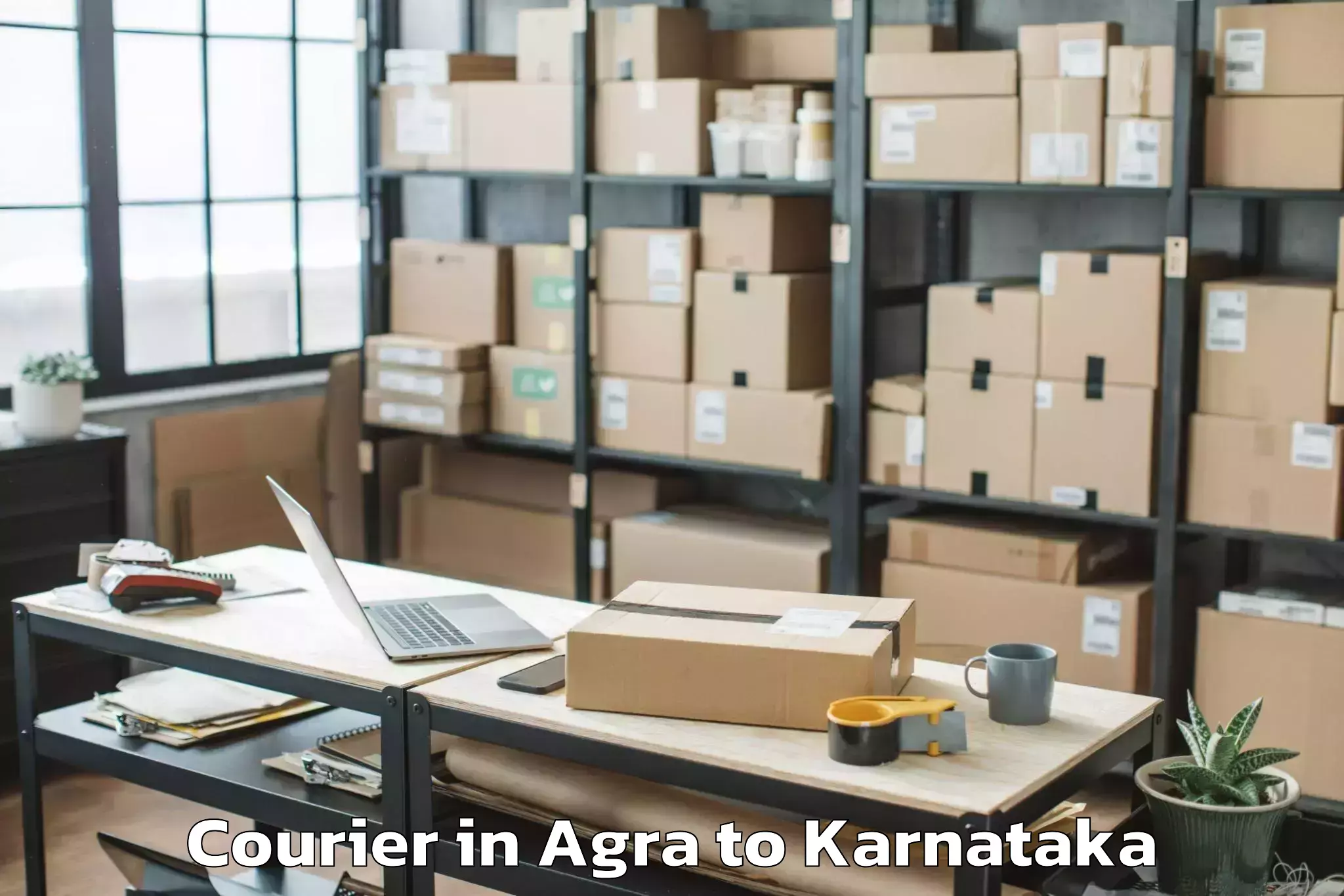 Top Agra to Holesirigere Courier Available